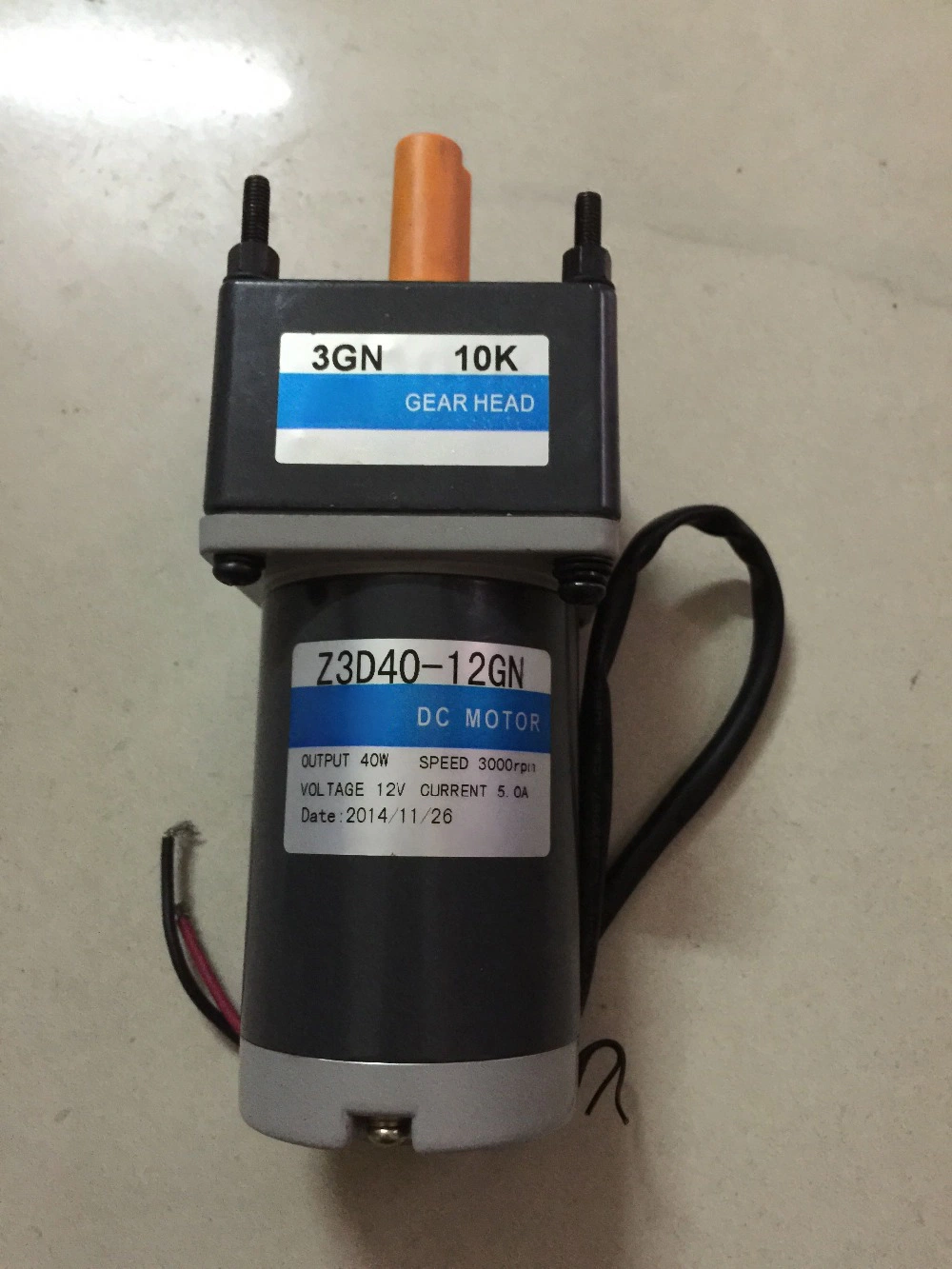 40W 70mm/80mm/90mm 12V~220V DC Motor para silla de masaje