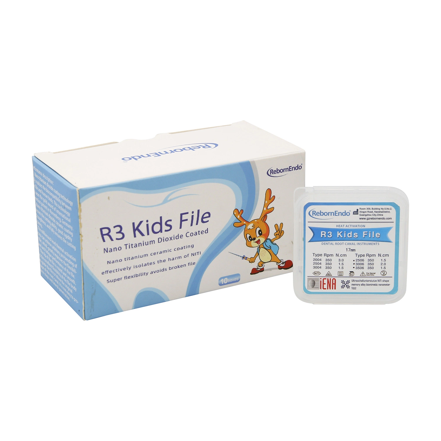 Rebornendo Rotary Super File Endo Root Canal Files Dental Endodontic Files for Kids