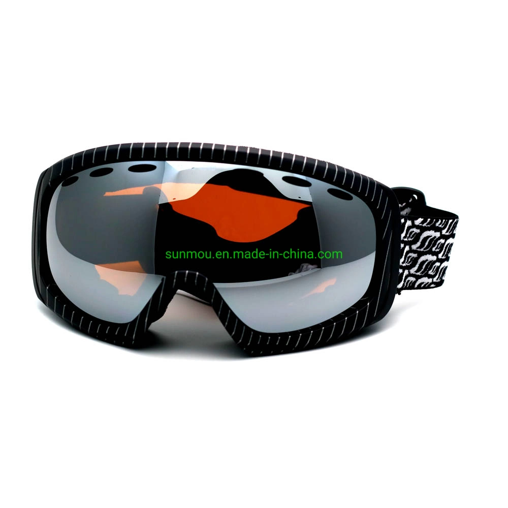 AG0201 Protección contra la luz UV Anti-niebla Doble lente Deportes al aire libre esquí Gafas cómodas y suaves esponja espuma gafas de nieve para hombres &amp; Mujeres