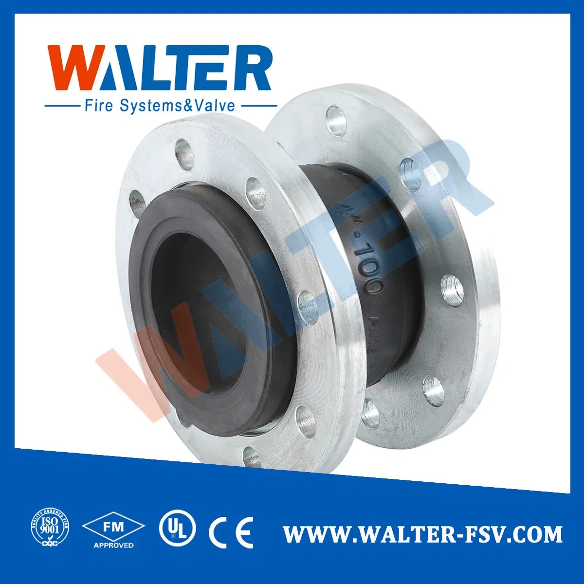 Rubber Bellows Pipe Joint Flexible Rubber Coupling with Flange