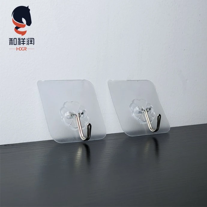 Wall Mounted Square Stainless Steel Self Adhesive Hook for Kitchen Bathroom Accessories