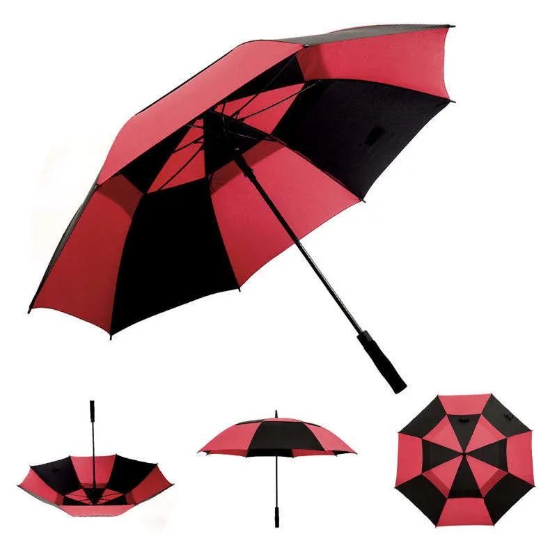 Breathable Large Size Superior Storm Resistant Ventilated Golf Umbrella Parasol