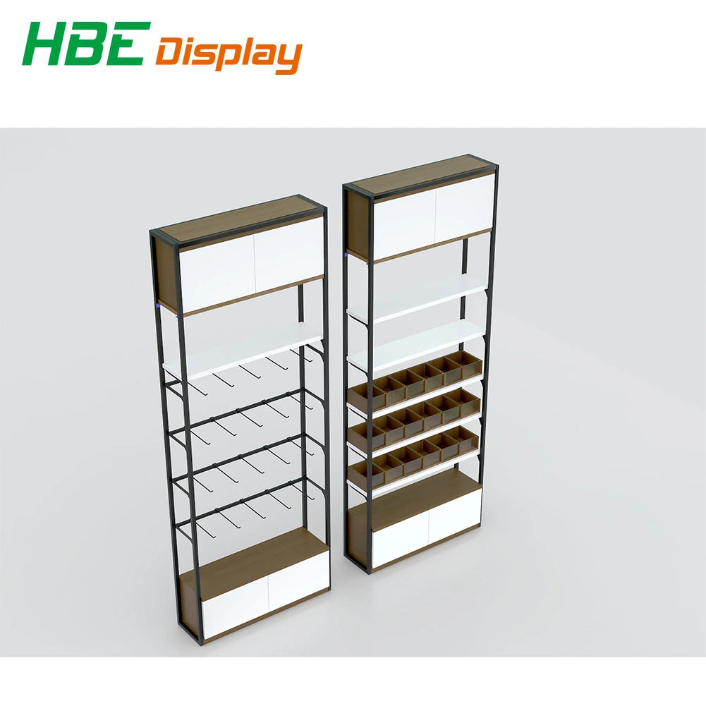 Gift Store Pharmacy Equipment Wooden Display Shelf