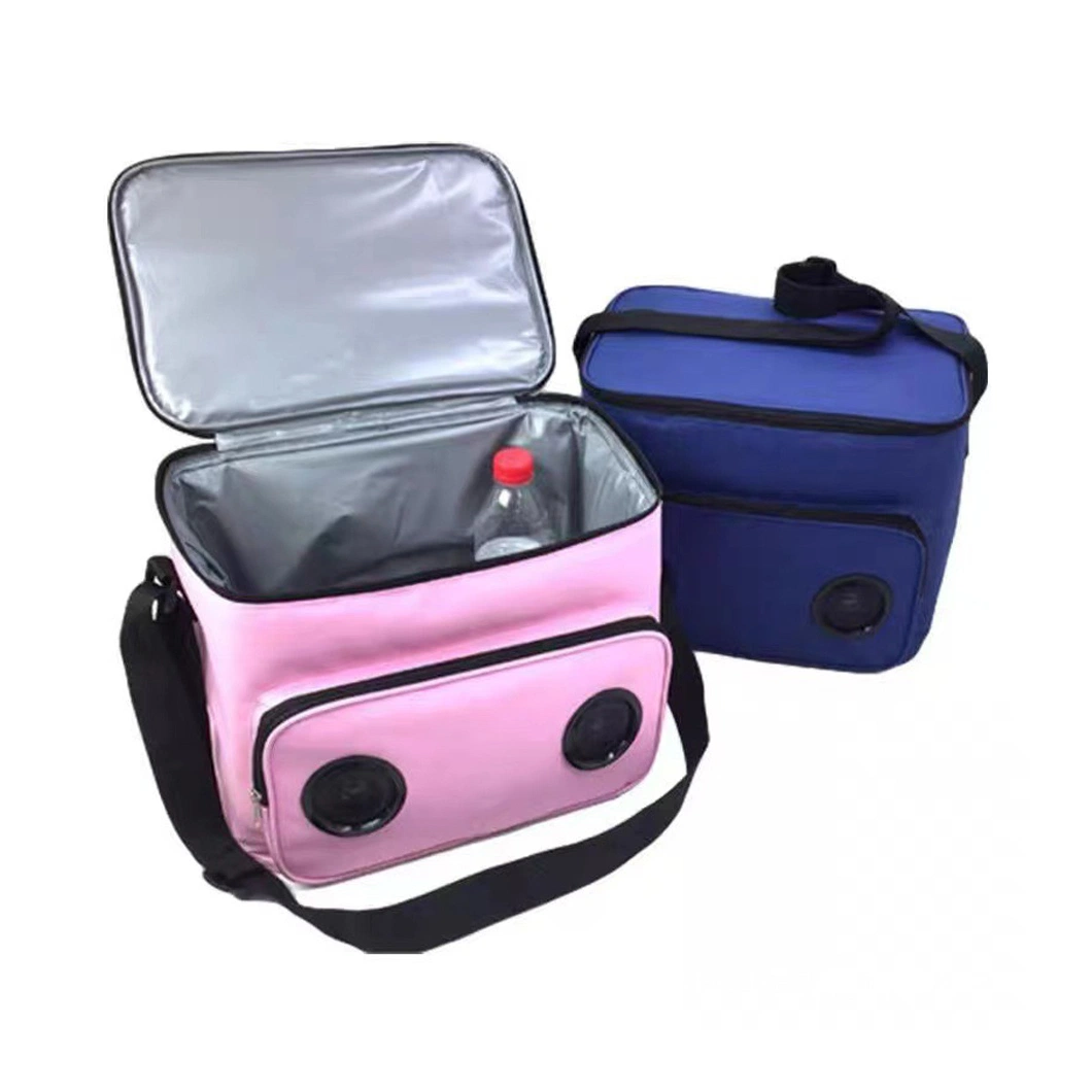 Lunch Outdoor Insulation Pack Bluetooth Ice Pack Travel Bag with Speaker