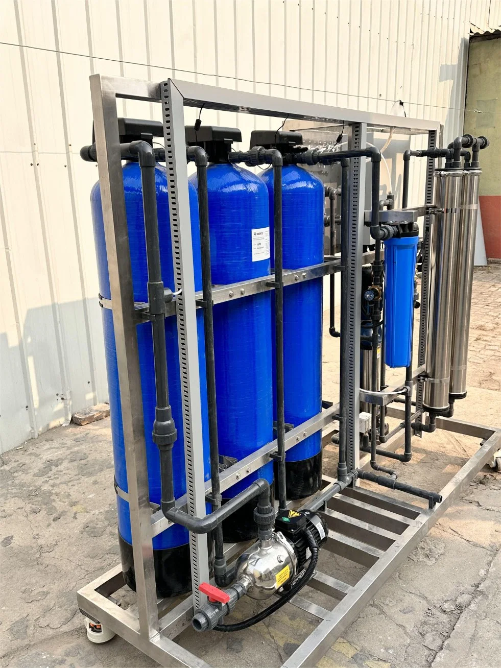 500lph RO Wasserfilter Wasseraufbereitungssystem Wasseraufbereiter Reverse Osmose Trinkwasseraufbereitungsanlage