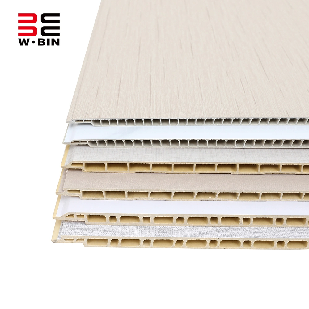 2023 Wangbin Hot Sale 3D WPC Wall Panel Wall Cladding Bamboo Charcoal Wood Veneer