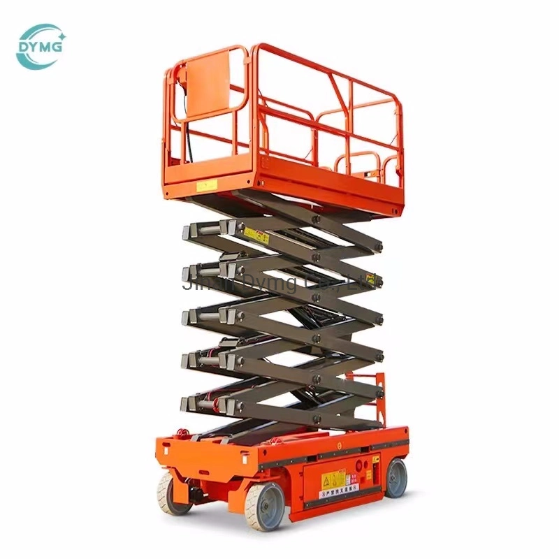 Dymg Full-Automatic Elevator Hydraulic Self-Propelled Scissor Type Lifting Platform