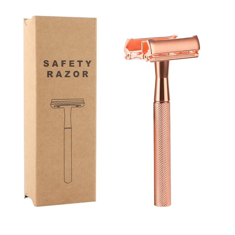 2022 Neuer Arrival Safety Razor, mit Messinggriff und Zinklegierungskopf für Damen′ S Rasur, umweltfreundlich und nachhaltig, keine Abfälle