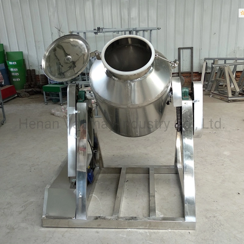 Small Rotating Drum Powder Mixer Stainless Steel Seed Blender