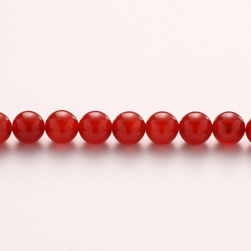 Agate rojo transparente Natural Loose Beads para la joyería y la fabricación Collar de bricolaje
