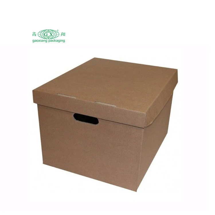 Custom Durable Office File Storage Box Corrugated Carton Document Packaging Shipping Box