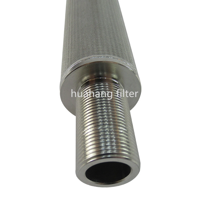 Customized threaded connection Stainless Steel Porous Wire Mesh Powder Metal Sintered Filters