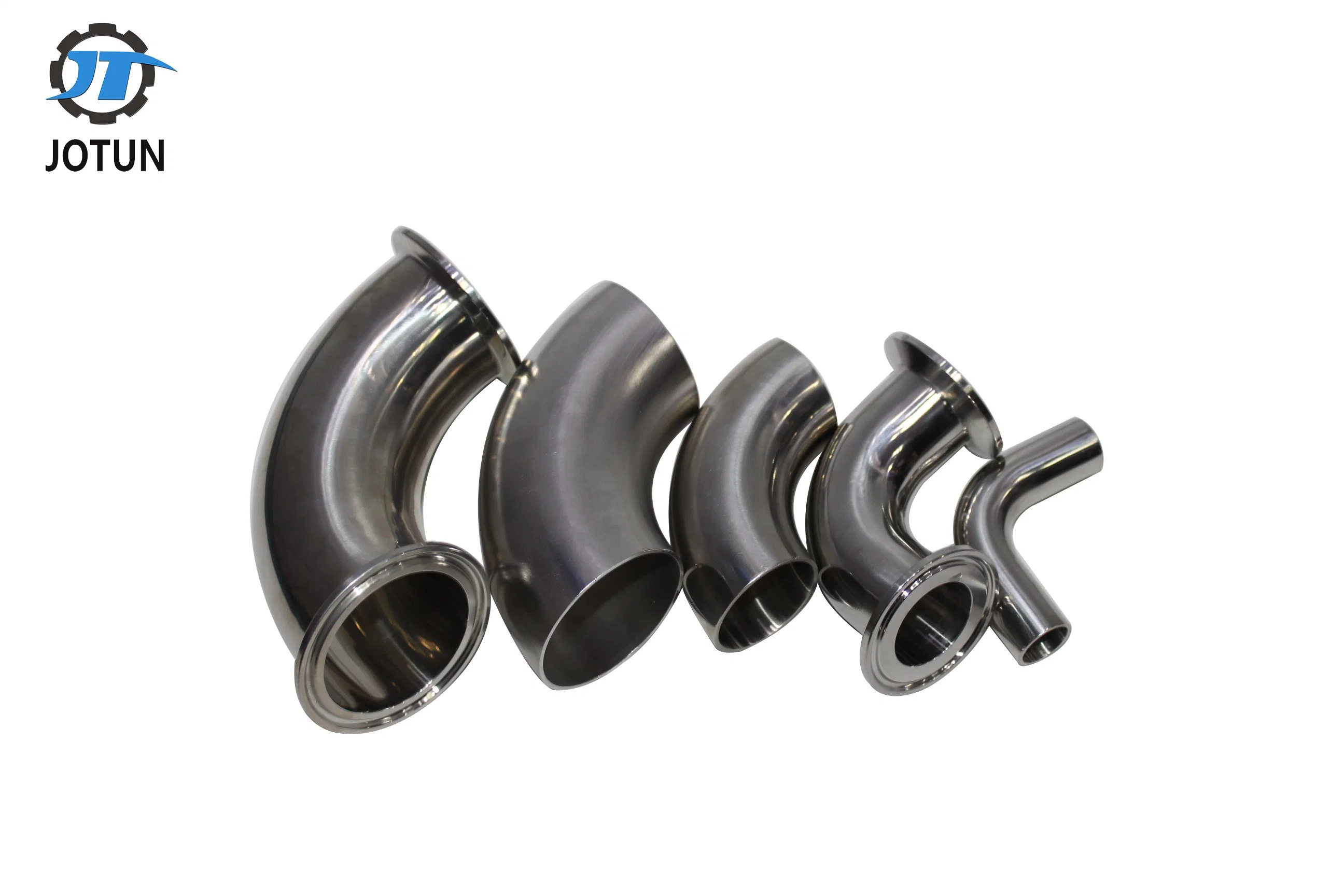 China Jotun Sanitary Grade Stainless Steel Pipe Fittings Clamped Welding Elbow