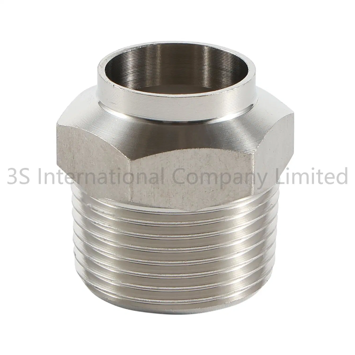 Single Male Thread Bellow Pipe Fitting Nipple (YZF-C085)