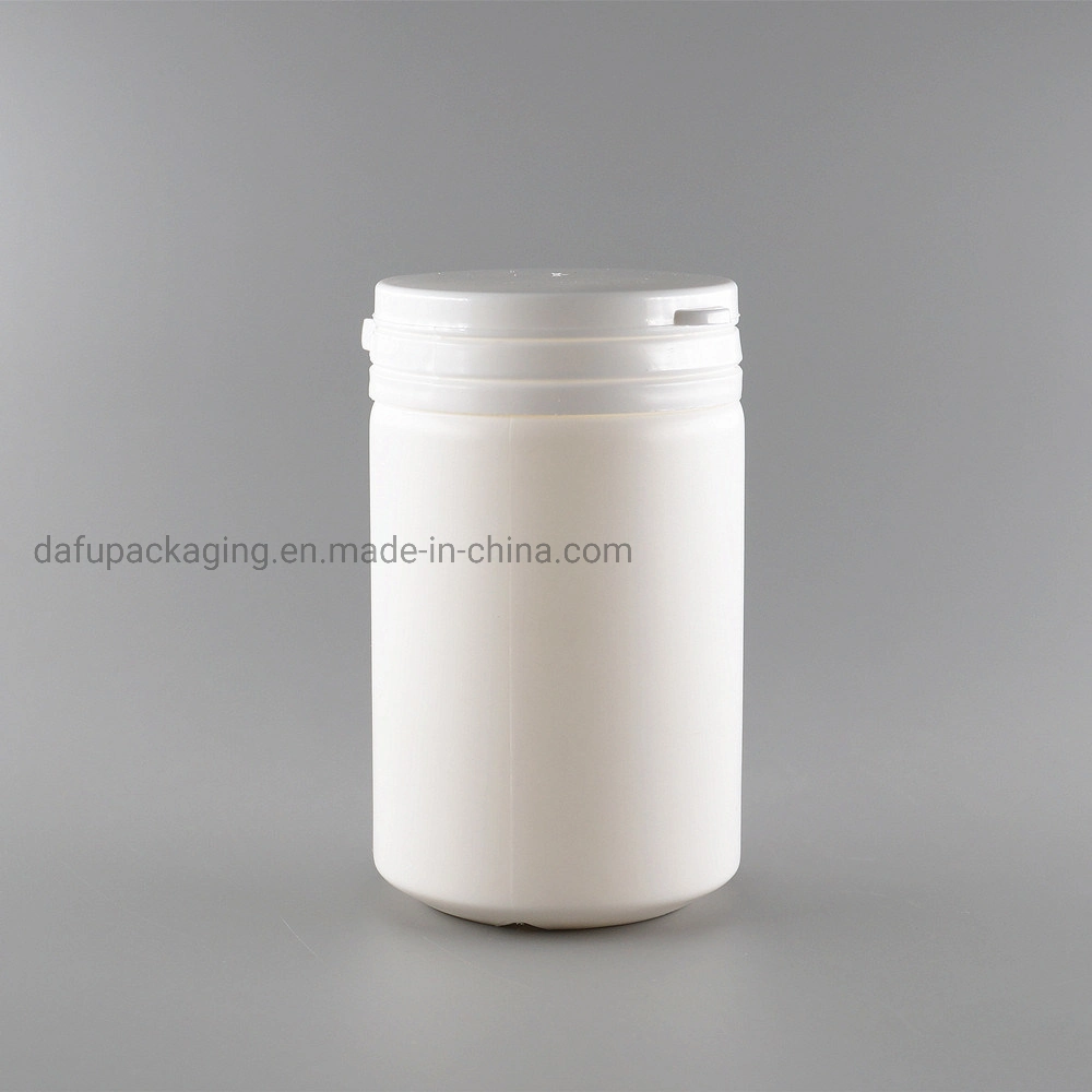 50ml HDPE Cylinder Plastic Candy Vitamin Bottle with Tearing Cap