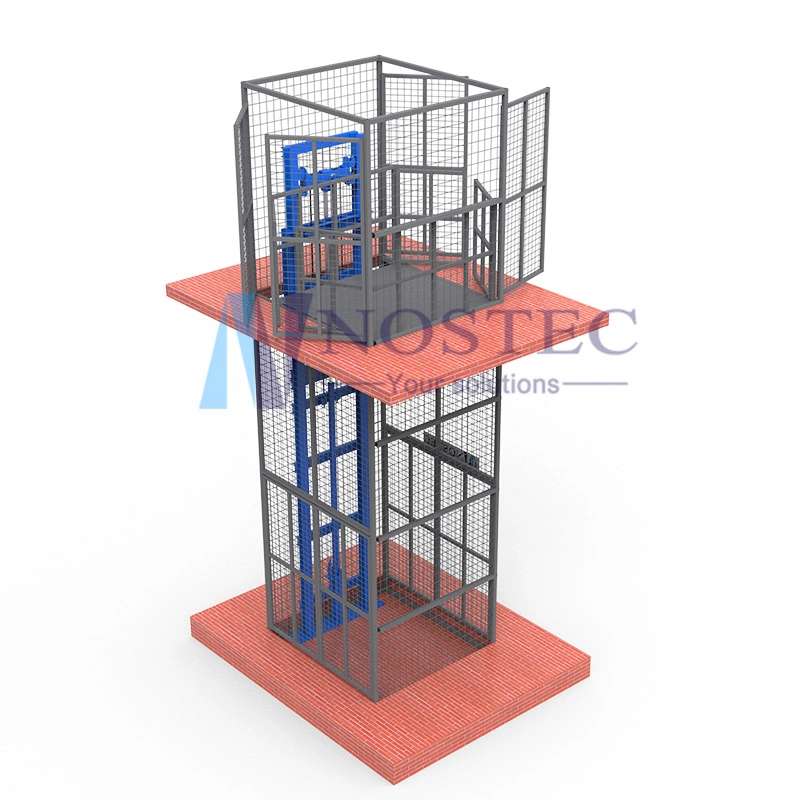 500kg Warehouse Cargo Lift with Mesh Enclosure