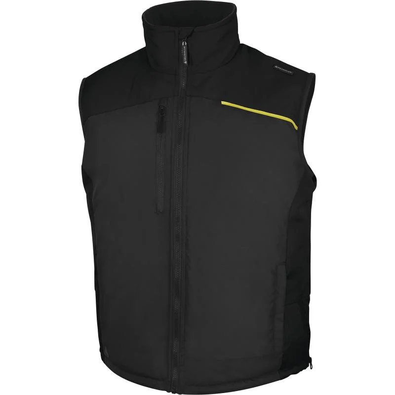 Winter Quilted Padded OEM Construction Work Vest Men Body Warmer Vest Waistcoat Workwear