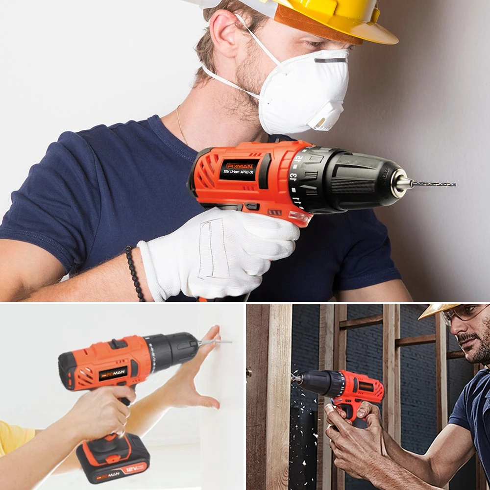 12V Power Electric Drill Advanced Impact Function with Self-Locking