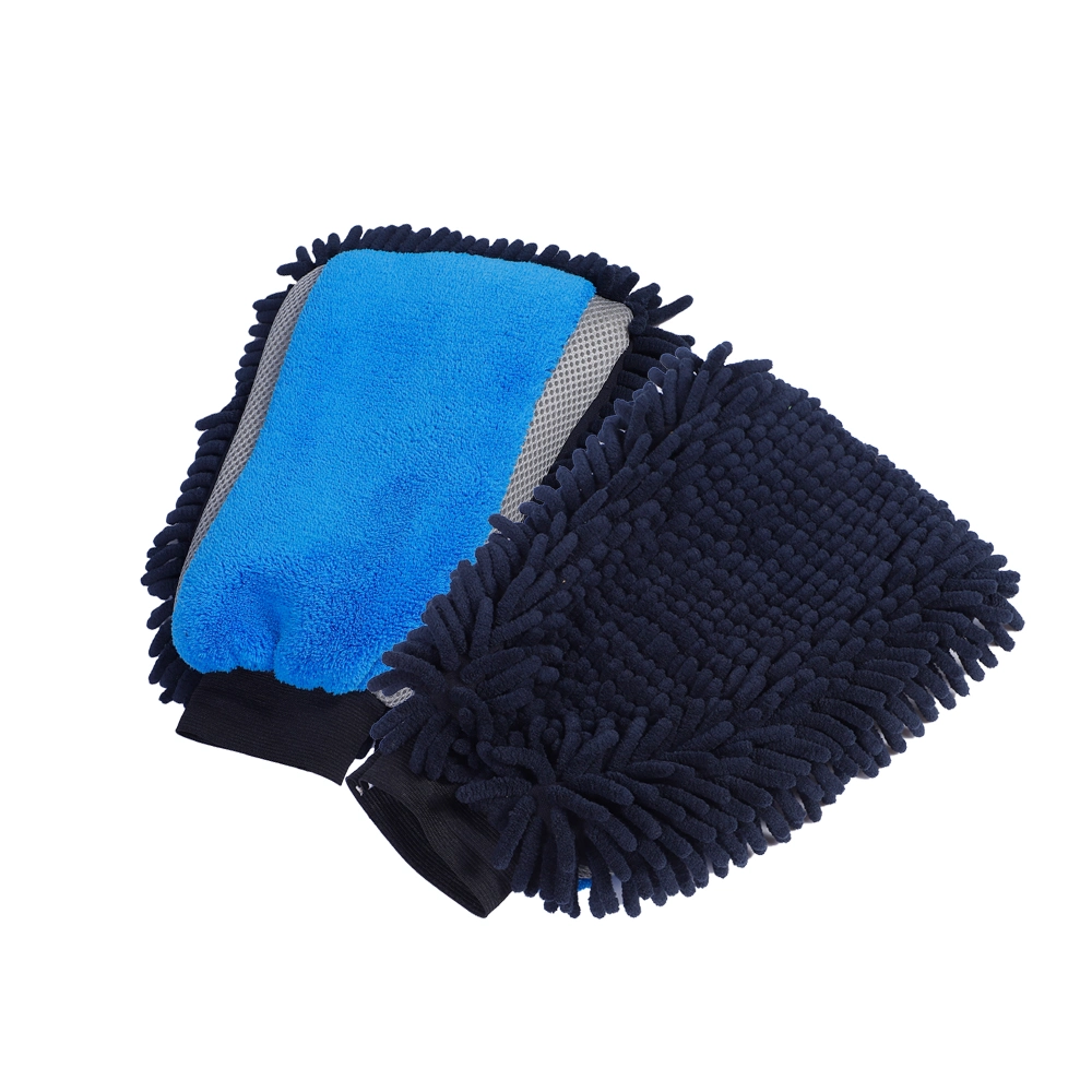 High Absorbent Microfiber Car Wash Mitt Soft Double Side Car Cleaning Detailing Glove