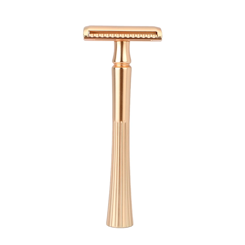 D673 Gold Color Zero Waste Zinc Alloy Material Women&prime; S Shaving Classic Safety Razor