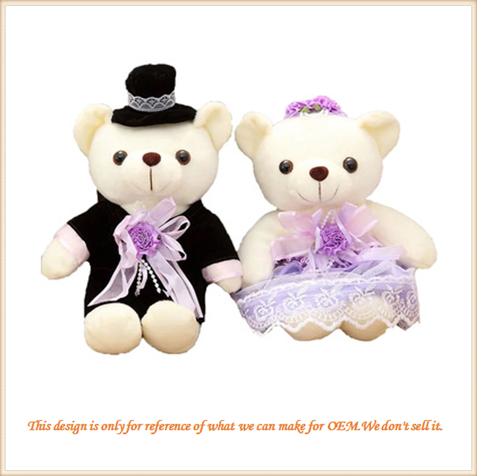 Casal personalizado Teddy Bear casamento dom para os amigos