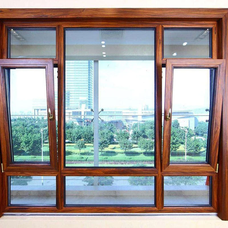 Single/Double Tempered Glass Aluminum Hung Window