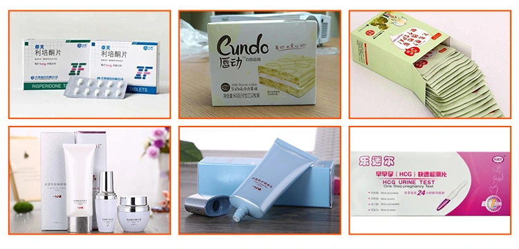 125carton/Min Horizontal Cosmetic Face Mask Perfume Bottle Ampoule Ointment Carton Packing Cartoning Packing Machine