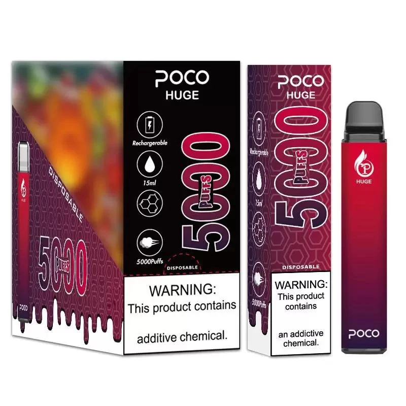 منتج جديد مخصص بوكو الضخمة 5000puff بار Vape Disposable/Chargeable