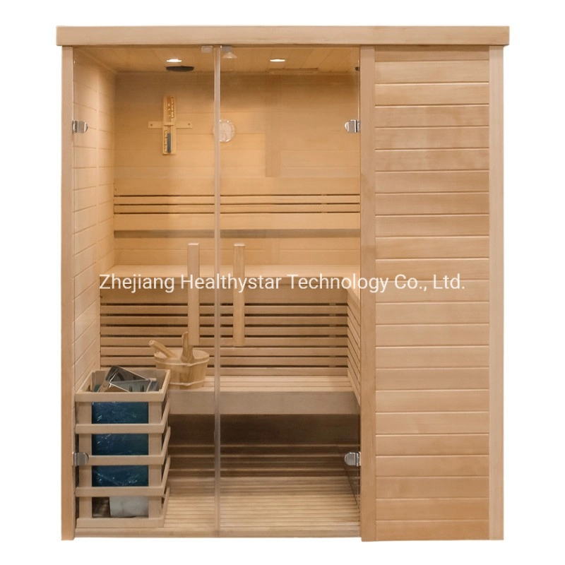 Mejor Sauna de vapor de Madera Salas 2 personas Tamaño Interior tradicional Sauna