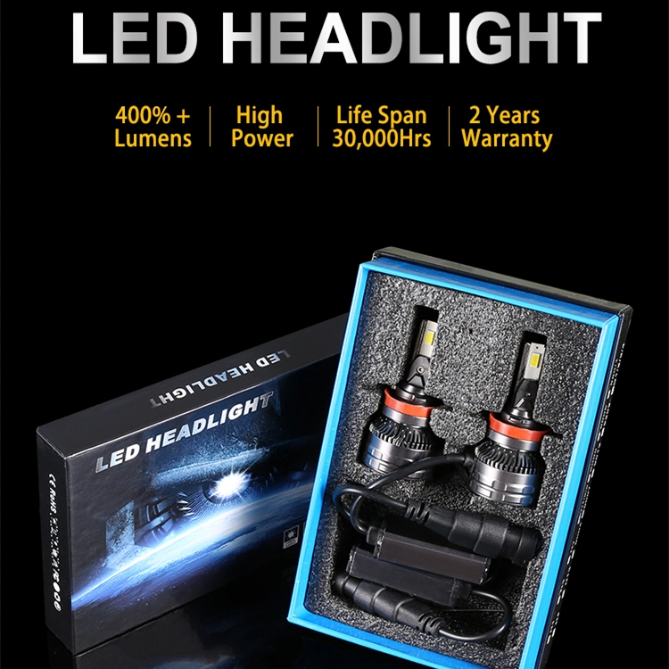 All in One Fan High Low Beam Car Lights H4 120W 12000lm LED Moto Auto Lighting Headlight 6500K White 9004 H4 LED Bulbs for LED Headlight