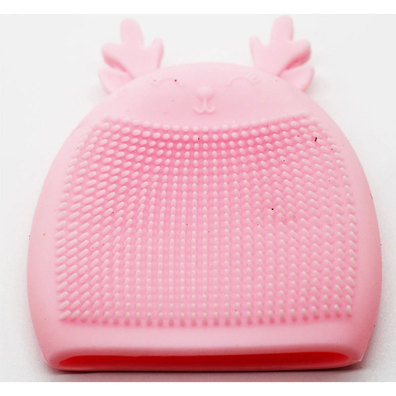 Mini Facial Cleansing Brush Exfoliating Wash Brush Massage Silicone Cleansing Brush for Face