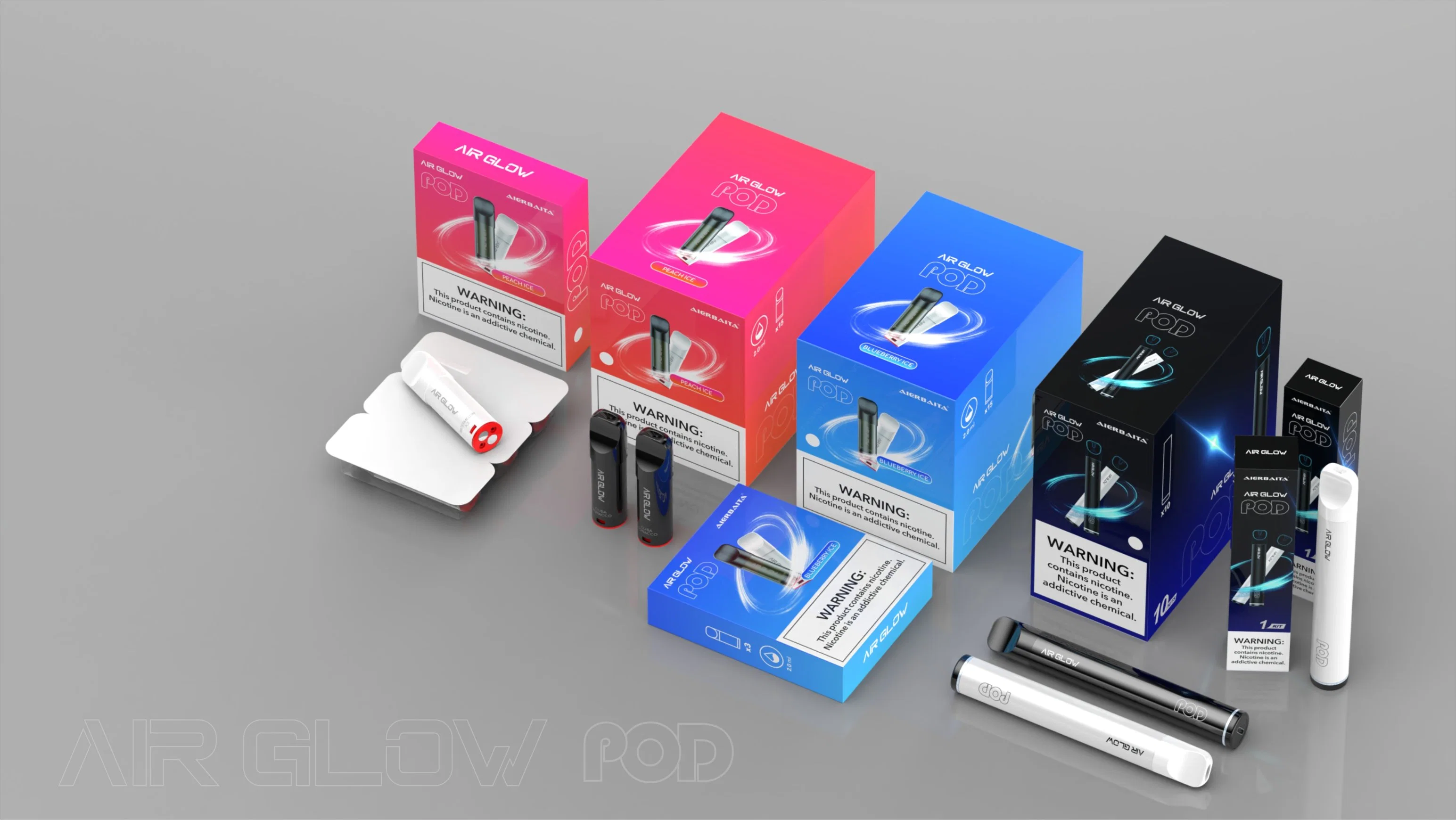 قلم Vape قابل للاستخدام مرة واحدة، قلم Vape إلكتروني لفاكارتيت 500 أطواق Hits Pod System Vape قابل للشحن