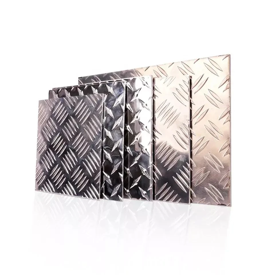 Mill Finish 3003 6061 Anti-Slip Plate Alloy Aluminum Diamond Tread Plate Embossed Aluminum Plate Aluminium Checkered Sheet