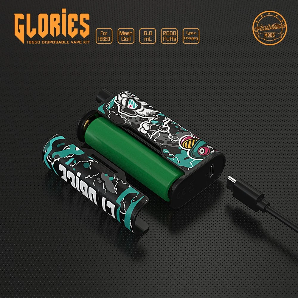 Neue Art 18650 Batterie Ambition Mods Glories 18650 Einweg-Vape Batterie