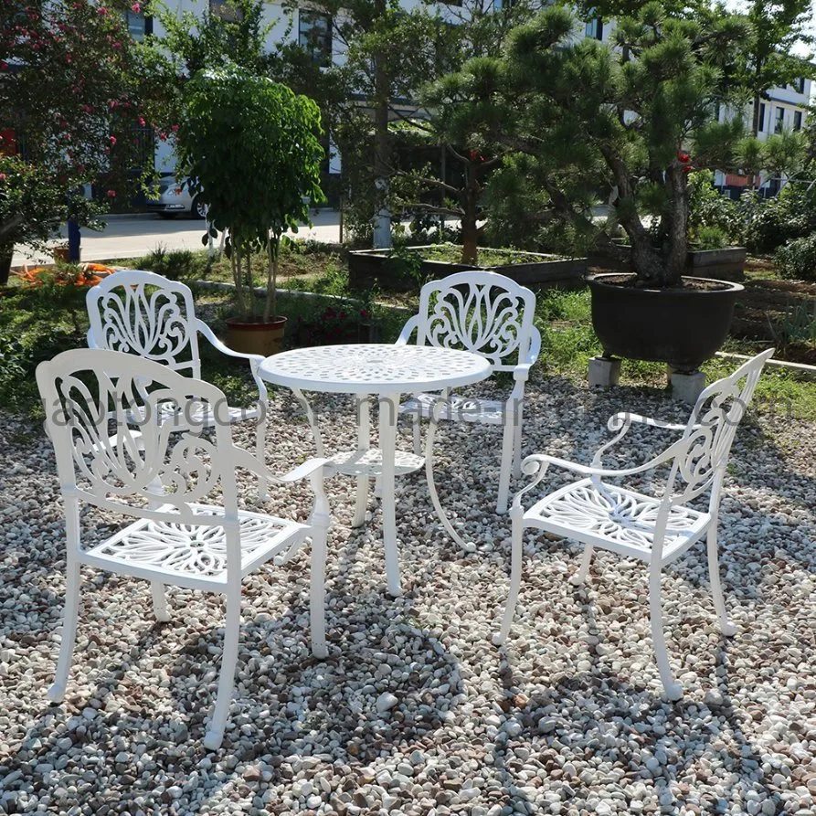 Fundición de aluminio mesa de jardín patio al aire libre mayorista muebles mesa