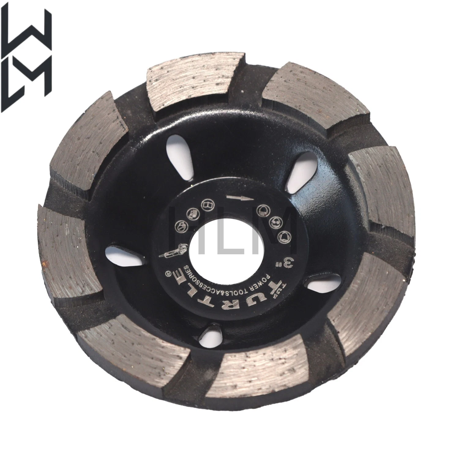 Diamond Tool Turbo Row Diamond Cup Wheel Grinding for Masonry Concrete Terrazzo Marble with Three-Stage Segments