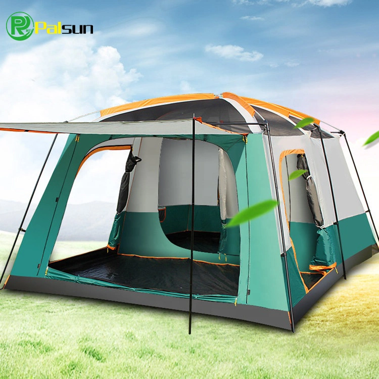 Factory Price Palsun Waterproof Over 4 Person Double Layer Large Outdoor Camping Tents for Sale