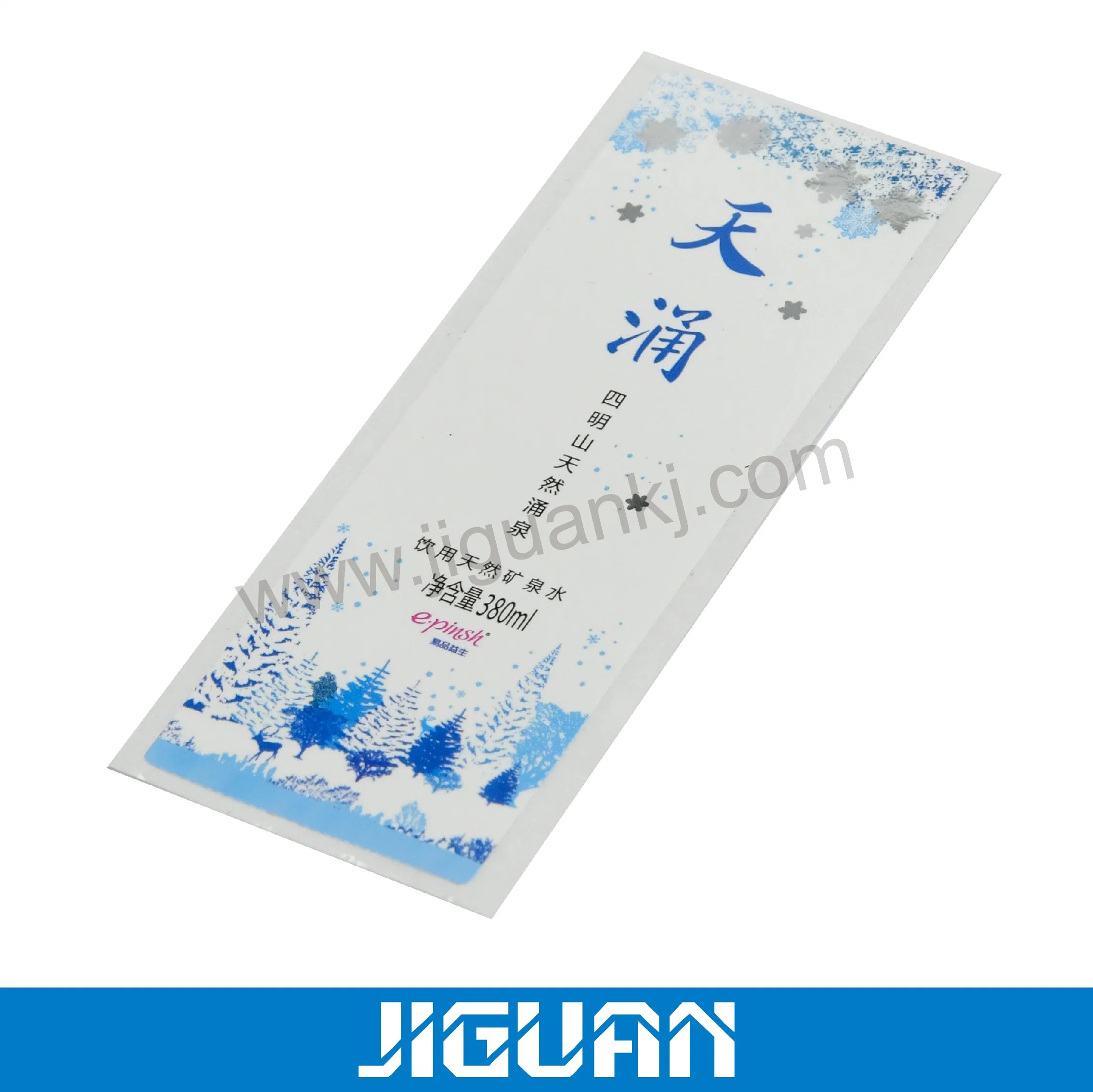 Two Side Printing Double Layer Adhesive Sticker for Mineral Water Bottles