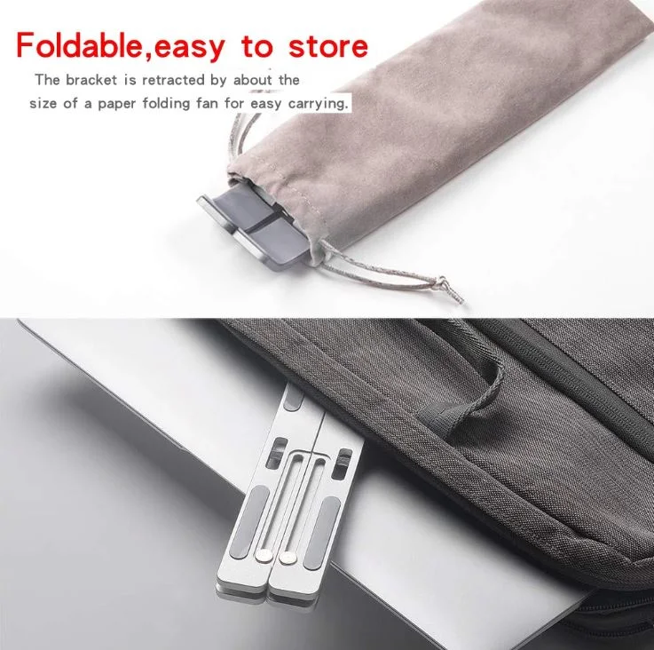 Hot Selling Foldable Aluminum Alloy Laptop Stand Computer Bracket