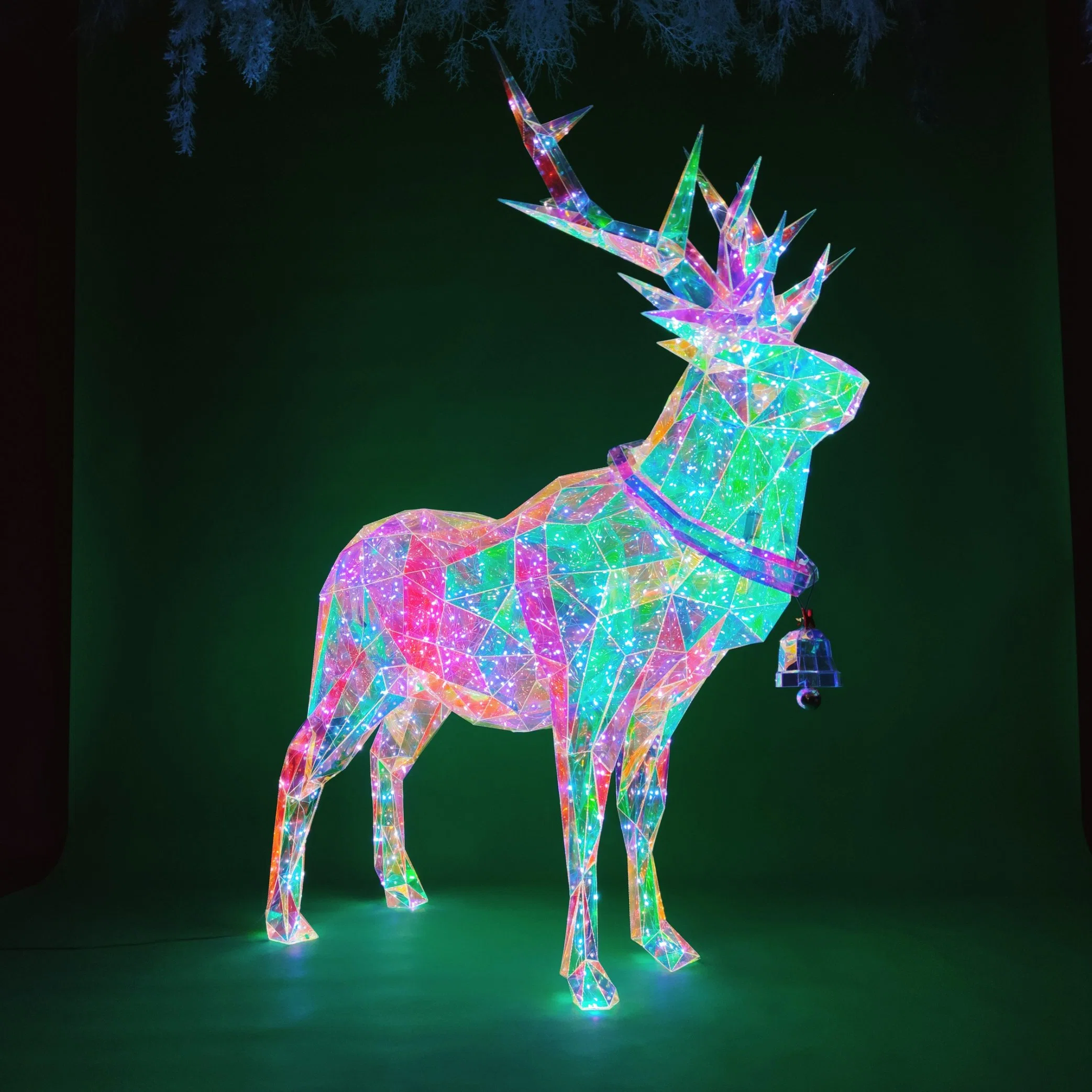 Deer LED lights عروض عيد الميلاد الحيّة 3D عيد الميلاد إضاءة عيد الميلاد 3D إضاءة LED خارجية للزينة