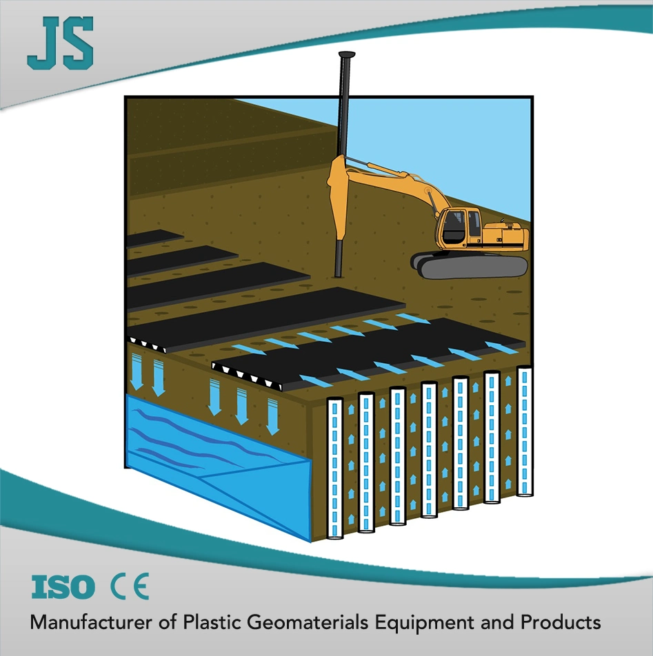 PVD Drain Board Machine / Prefabricated Vertical Drain Board Making Machine