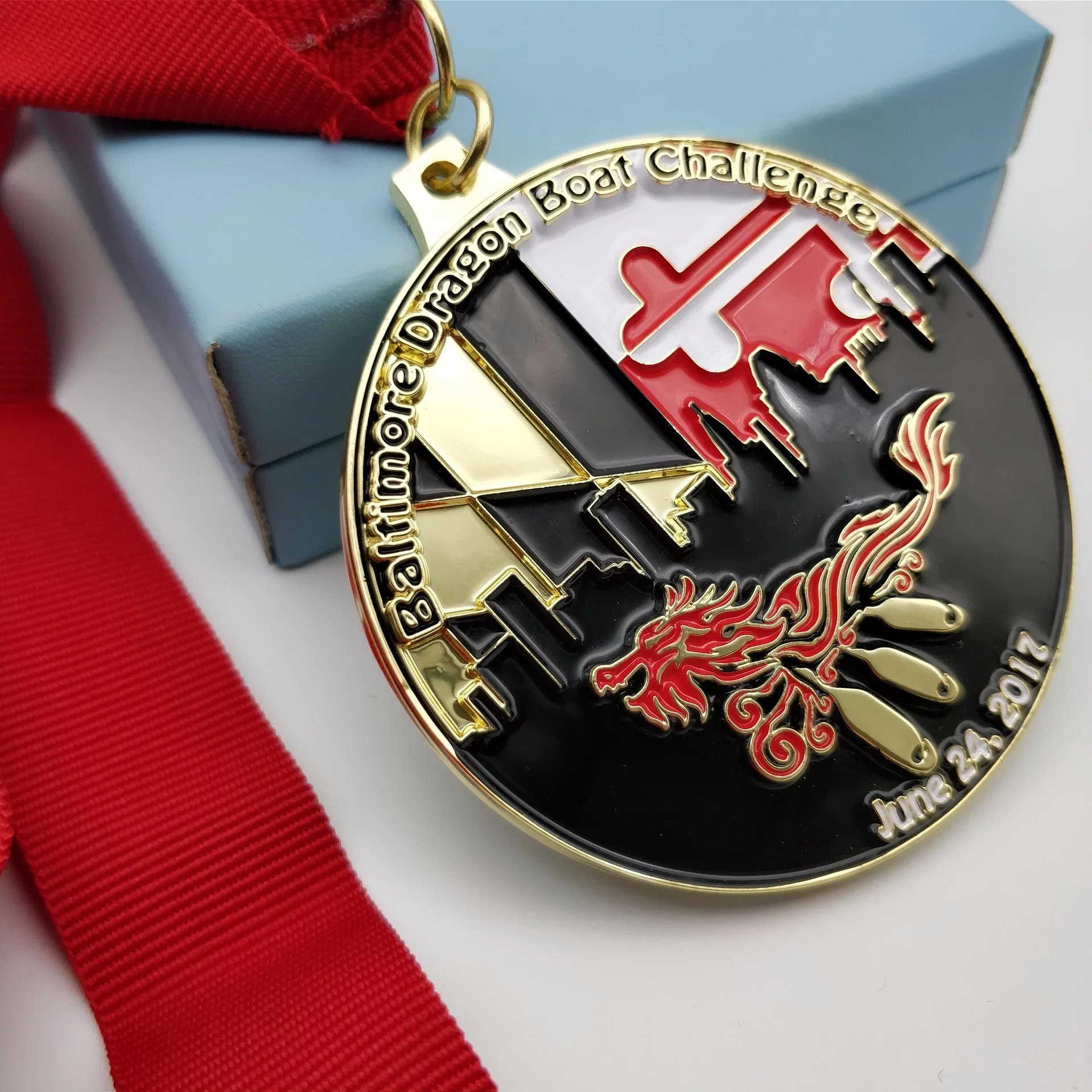 Event Designed Zinc Alloy Medal with Sandblast Effect