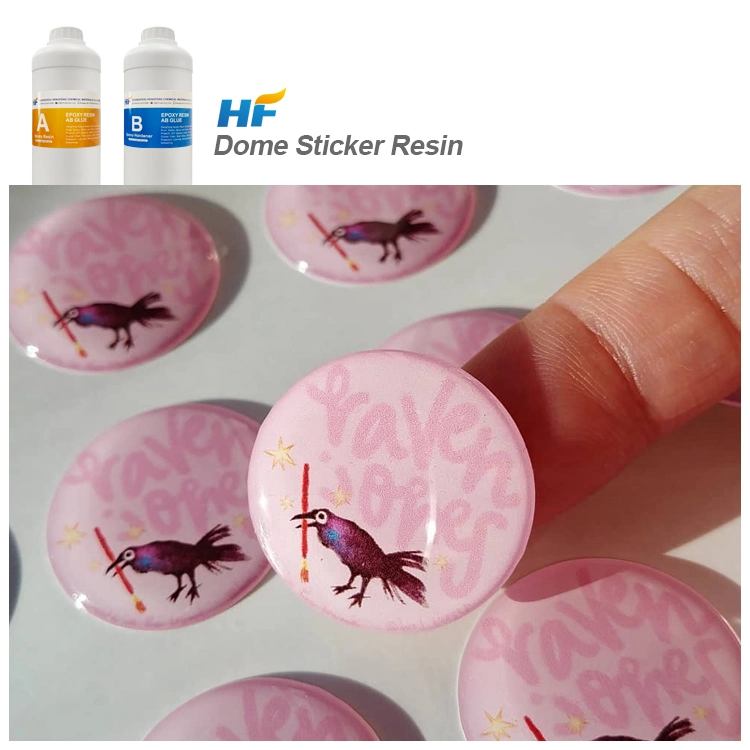 Easy Operate 1: 1 Flexible Two Parts Epoxy Resin Ab Glue for Sticker Doming