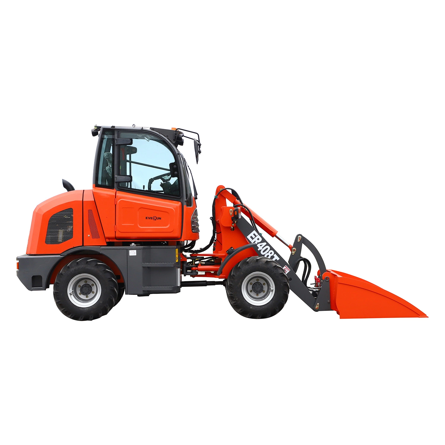 Hydraulic Front Discharge Everun Er408t 0.8ton Garden Trucking Mini Track Construction Loader