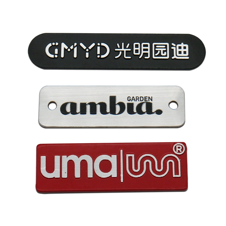 Aluminum Metal Craft Promotional Gift Sticker Pin Dog Key Tag Fob Advertising Brand Logo Furniture Kitchen Door Appliance Product Label