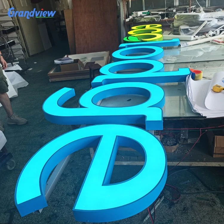 Customized Acrylic Channel Wall-Mounted LED Letter for Advertising