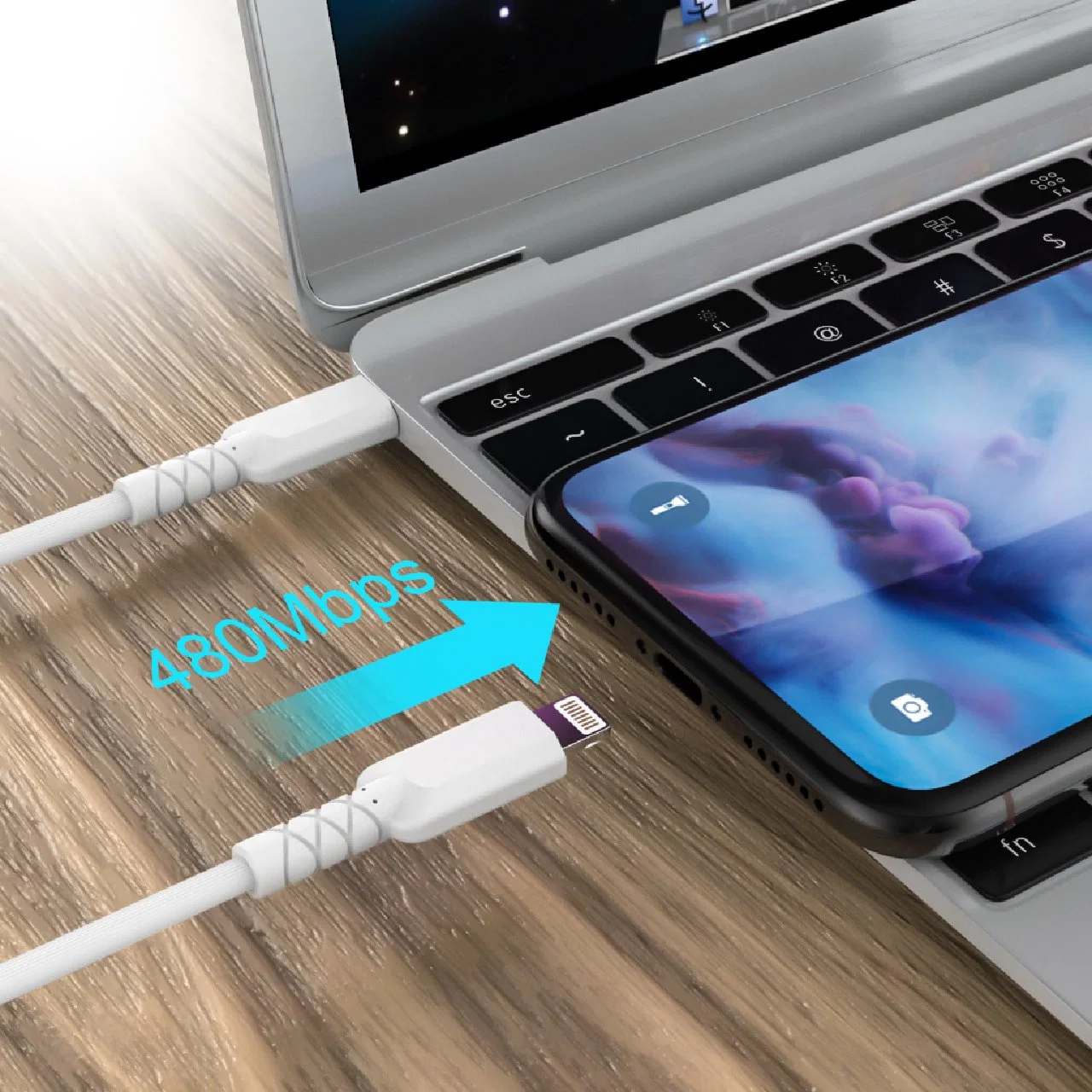 Nylon-Geflochtenes USB C auf Typ C Pd 3A-Ladekabel Kabel für MacBook Laptop