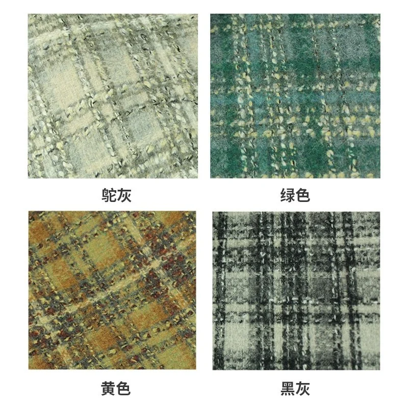 High quality/High cost performance Fashion Warm Double-Sided Wool/Oth Blended Tweed Fabric for Coat and Suit in Autumn and Winter