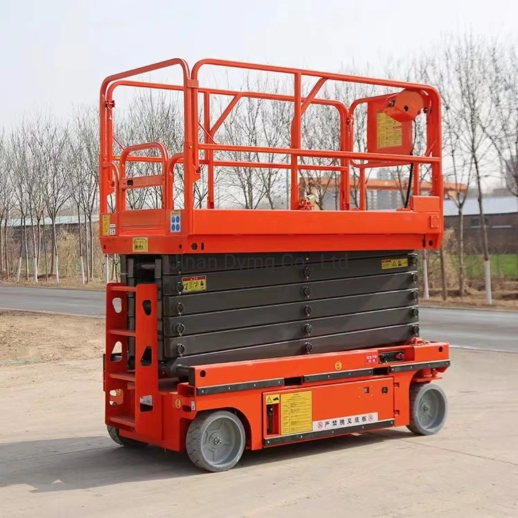 Dymg Full-Automatic Elevator Hydraulic Self-Propelled Scissor Type Lifting Platform