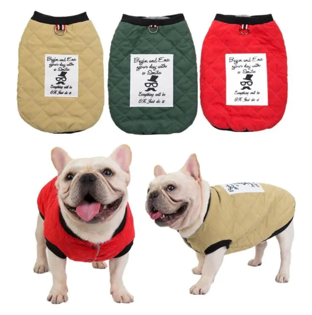 Wholesale/Supplier Luxury Classic Cotton Quilted Winter Designers French Bulldog Dog Clothes